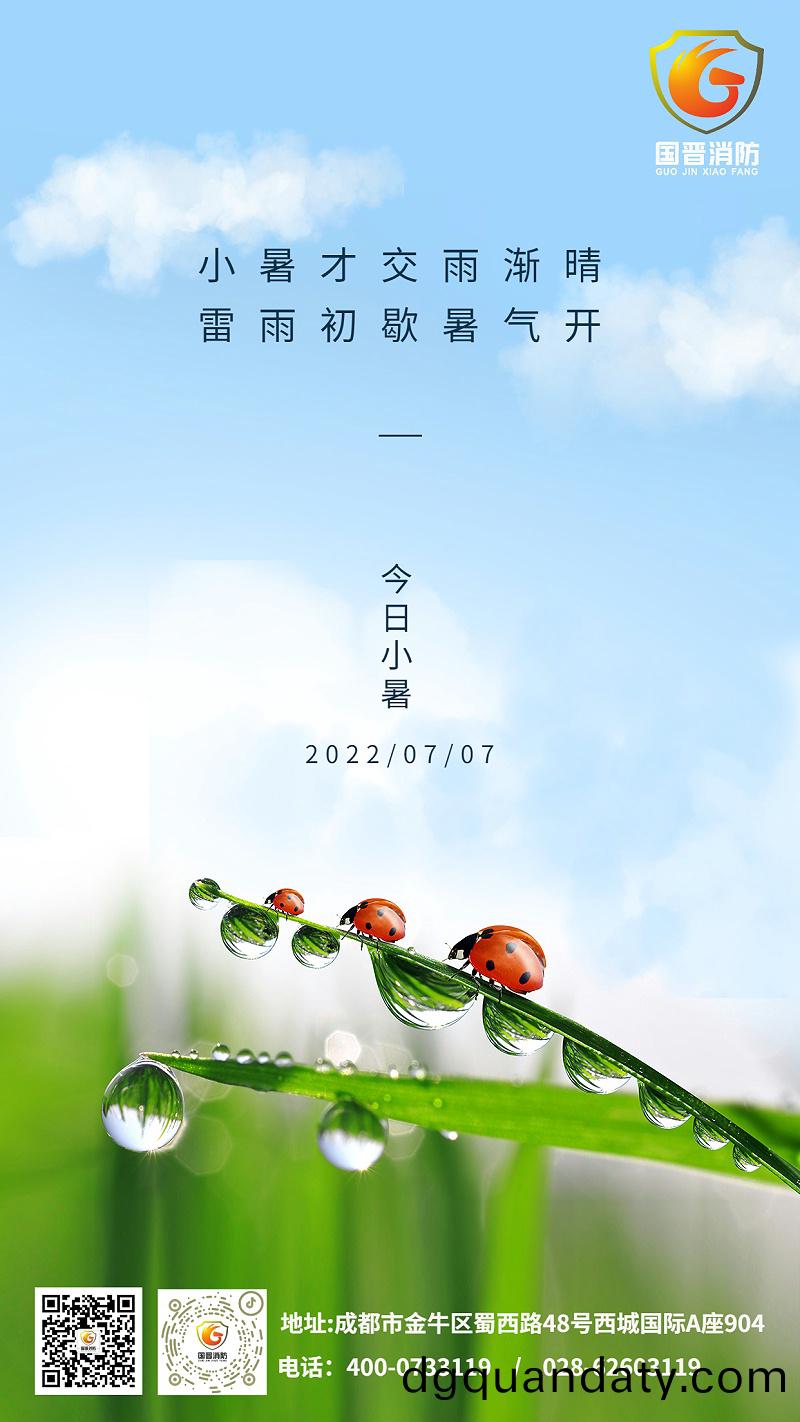 小暑節氣(qi)夏天綠(lv)植(zhi)中(zhong)式(shi)實景手機海(hai)報